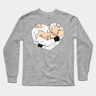 cute, funny and loving sheep Long Sleeve T-Shirt